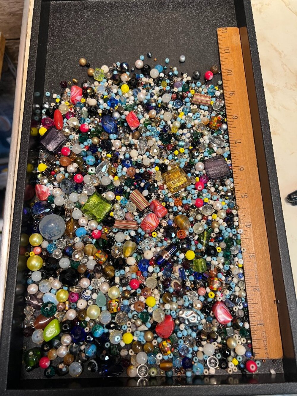 1 pound glass craft bead mix Lot 6